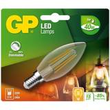 GP Batteries LED-lampor GP Batteries LED-glödlampa Lighting Filament Kerze E14 D 5W (40W) dimmable E14