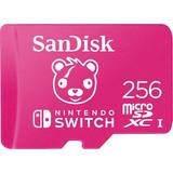 Nintendo switch minneskort Minneskort & USB-minnen SanDisk Nintendo Switch microSDXC Class 10 UHS-I U3 100/90MB/s 256GB