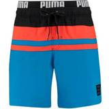 XXS Badbyxor Puma Men's Swim Heritage Stripe Mid-Length Shorts - Blue Combo