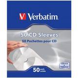 Verbatim Okategoriserat Verbatim CD/DVD Sleeves, 50-pack, Vit/Transparent