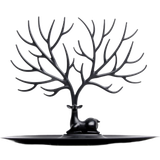 Smycken Qualy My Little Deer Tree Jewelry Stand - Black