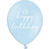 Festprodukter PartyDeco Latex Balloons Happy B-Day Blue