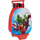 2 hjul Barnresväskor The Avengers 3D School Bag