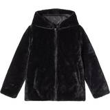 Pälsjackor Barnkläder Name It Mini Faux Fur Jacket - Black