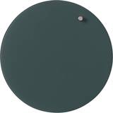 Presentationstavlor Naga Magnetisk glastavle cirkel 25 cm mørkegrøn Dark Green 27x3,5x27mm (1stk)