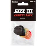 Multifärgade Plektrum Dunlop PVP103 Jazz III Variety 6 Pack