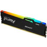 RAM minnen Kingston Fury Beast RGB Black DDR5 6000MHz 16GB (KF560C36BBEA-16)