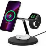 Laddningsställ Batterier & Laddbart Belkin BoostCharge Pro 3-in-1 Wireless Charger with Official MagSafe Charging 15W WIZ017ttBK