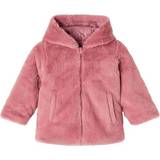 Pälsjackor Barnkläder Name It Mini Faux Fur Jacket - Nostalgia Rose
