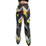 Blommiga - XXL Byxor & Shorts Dolce & Gabbana Women's Print High Waist Straight Trouser