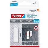 Svarta Tavelkrokar TESA Powerstrips påfyllnadsremsor för känsliga ytor 0,5kg (9st) Tavelkrok
