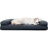 FurHaven Quilted Cooling Gel Foam Sofa Dog Bed