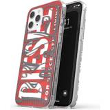 Diesel Gråa Mobilfodral Diesel iPhone 12 Pro Max Skal Snap Case Clear AOP Red/Grey