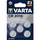 Cr2016 batterier Varta CR2016 3V Batterier 5 st