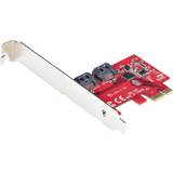 PCIe x1 Kontrollerkort StarTech 2P6G-PCIE-SATA-CARD