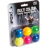 Fox Multi-Colour Table Tennis Ball 6-pack