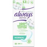 Always Trosskydd Always Dailies Organic Cotton Protection Normal 28-pack 28-pack