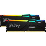 RAM minnen Kingston Fury Beast RGB Black DDR5 5200MHz 32GB (KF552C36BBEAK2-32)