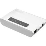 USB-A Nätverkskort & Bluetooth-adaptrar Digitus 2-port Trådlös Skrivar/usb Server