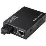 Digitus Nätverkskort & Bluetooth-adaptrar Digitus LAN, SC Simplex Mediakonverter 100 MBit/s DN-82020-1