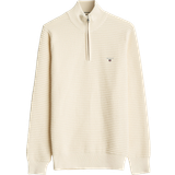 Gant tröja Gant Cotton Texture Half Zip Sweaters