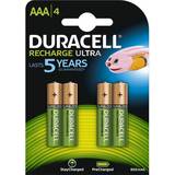 Laddningsbara batterier aaa Duracell Laddningsbara 850mAh AAA-Batterier 4-pack