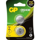 Batterier - Knappcellsbatterier Batterier & Laddbart GP Batteries Knappcell CR2430 litiumbatteri 2-pack
