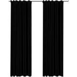 Mörkläggande Gardinlängder vidaXL Linen-Look Blackout 140x225cm
