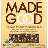Made Good Vitaminer & Kosttillskott Made Good Organic Gluten Free Granola Bars Cookies & Creme 6 Bars
