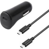 Essentials Batterier & Laddbart Essentials Car Charger PD 20W USB-C to USB-C-Cable