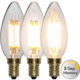 Dimmrar LED-lampor Star Trading Soft Glow 3-Step Memory LED Lamp 240V 4W E14 C35