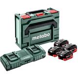 Batterier & Laddbart Metabo Batteripaket 18V 4x8,0Ah med snabbladdare ASC 145 Duo