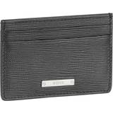 Gråa - Skinn Korthållare HUGO BOSS Gallery Leather Credit Card Holder Black