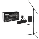 Shure Mikrofoner Shure SM7B Cardioid Dynamic Microphone w/Tripod Boom Stand Package