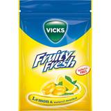 Citron/lime Konfektyr & Kakor Vicks Fruity Fresh Lemon Menthol Sugar Free 72g