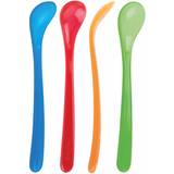Multifärgade Barnbestick Nuby Baby Spoons 4-pack