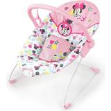 Babysitters Bright Starts Disney Baby Minnie Mouse Vibrating Bouncer with bar- Spotty Dotty