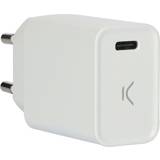 Ksix Batterier & Laddbart Ksix USB-laddare Vit