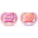 Avent Barn- & Babytillbehör Avent Ultra Air Pacifiers 2 Pcs pink And Salmon Scf34322