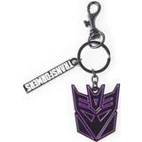 Lila Nyckelringar Difuzed Transformers Decepticons Logo metall nyckelhängare