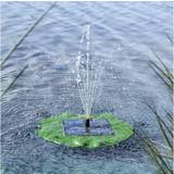 Trädgårdsdekorationer HI Solar Floating Fountain Pump Lotus Leaf