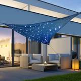 Trädgård & Utemiljö HI Solsegel med 100 LED-lampor