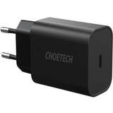 Mobilladdare Batterier & Laddbart Choetech 25W USB-C PD Vægoplader, Sort