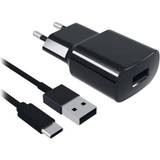 Contact "Väggladdare USB C kabel 2A Svart"
