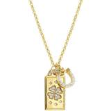 Nomination Talismani Luck Four Leaf Necklace - Gold/Transparent