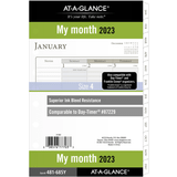 2023 AT-A-GLANCE My Month 8.5" Monthly Planner Refill White/Brown