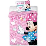 Musse Pigg - Rosa Textilier Disney Sweet Minnie Mouse Bedding Set 100x135cm