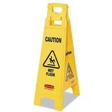 Rubbermaid Rengöringsmedel Rubbermaid Commercial Caution Wet Floor Sign, 4-sided, 12 X