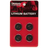 Batterier Batterier & Laddbart D'Addario PW-CR2032-04 Lithium Batterier 4-pack
