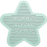 Pearhead Gröna Barnrum Pearhead Wooden Star Letterboard Set In Mint Green Mint Of